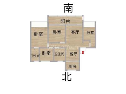 江滨ONE(望园) 4室 2厅 127平米