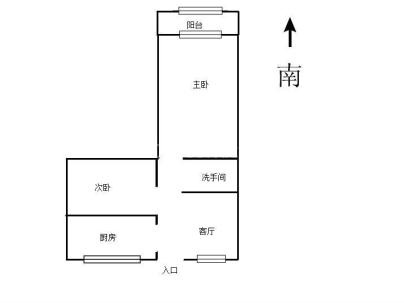茶院公寓（茶院小区） 2室 1厅 59平米