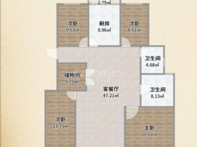 黄龙康城二组团 4室 2厅 161平米
