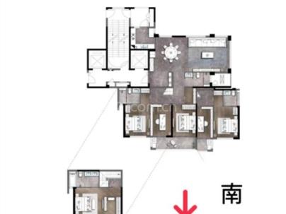 江峰阁（金地瓯江峯汇） 5室 2厅 210.92平米