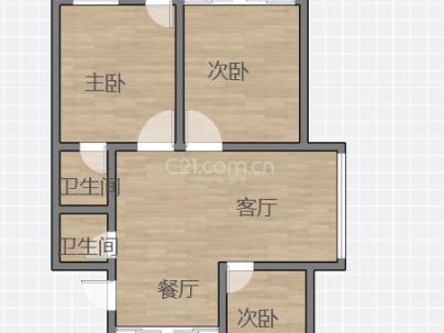 月落垟村教工宿舍 3室 2厅 94.3平米