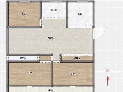 双桥小区 3室 1厅 104平米