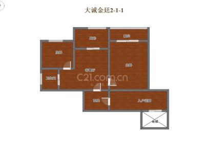 大诚金廷 2室 2厅 132平米