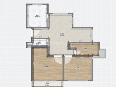 龙方家园 3室 2厅 132平米