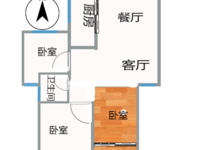 云泰锦园 2室 2厅 80平米