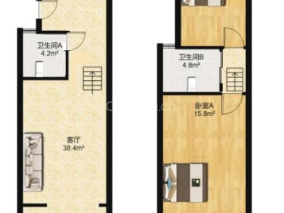 新京都家园 2室 2厅 88平米