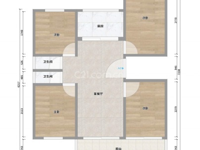 中梁滨江壹号 4室 2厅 127平米