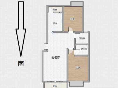 黄龙康城一组团 3室 1厅 114.25平米