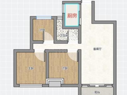滨沁华庭（洪殿单元f-28地块） 2室 2厅 106平米