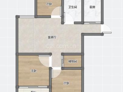 瑶溪住宅区五组团 3室 2厅 89平米