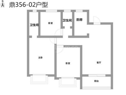 鼎旺家园 3室 2厅 97平米