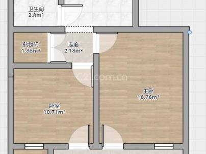 水心杨组团 2室 2厅 48.64平米