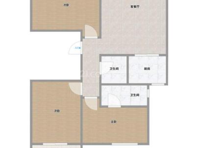 映江锦园 3室 2厅 130平米
