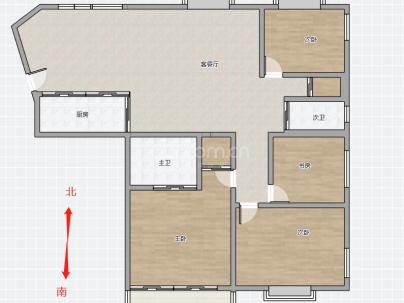 鸿盛锦园 4室 2厅 190平米