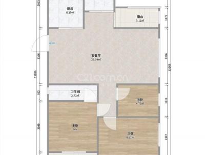 将军桥安置房（ 景广嘉园） 3室 2厅 140平米