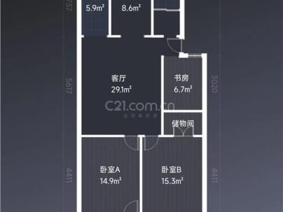 吕浦花苑 3室 2厅 100平米