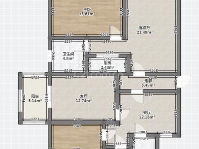 东晟家苑三期 4室 2厅 158平米