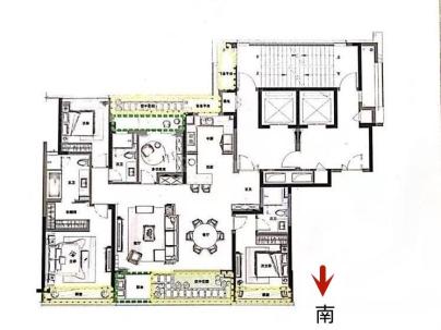 江山云起 4室 2厅 175平米