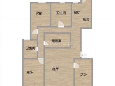 红日香舍里 4室 2厅 136.83平米