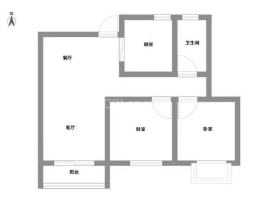 康悦家园 2室 1厅 80平米