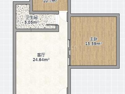 水心菱组团 2室 1厅 48平米
