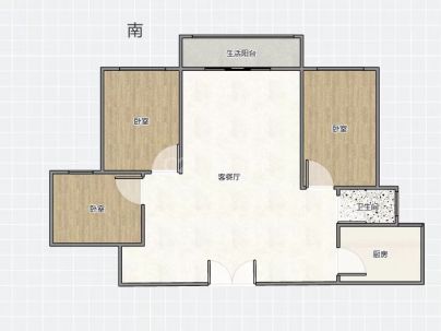 永定家园 3室 2厅 108平米