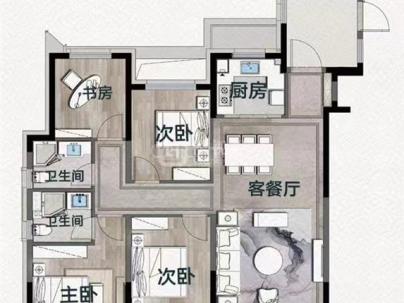 新希望玉锦麟 4室 2厅 130平米