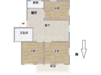 东港小区 3室 2厅 93.7平米