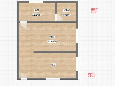 北鹿巷 1室 1厅 33平米