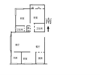 山水名都 3室 2厅 116平米