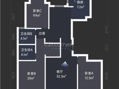 珑馨景园 3室 2厅 134平米