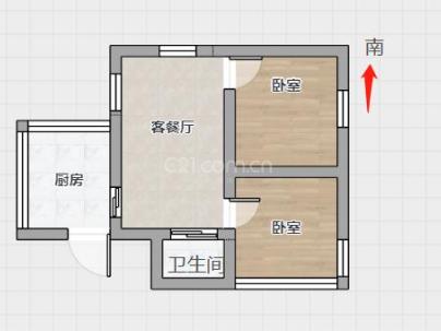 水心枫组团 2室 2厅 50平米