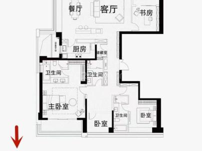 时代滨江上品揽悦园 4室 4厅 192平米