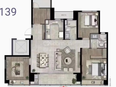 华润置地九悦 4室 2厅 139平米