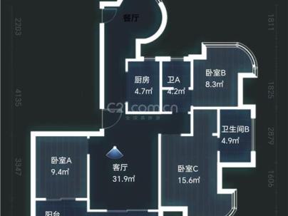 逸都佳园 3室 2厅 126平米