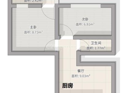 冶金新村 2室 1厅 55.3平米