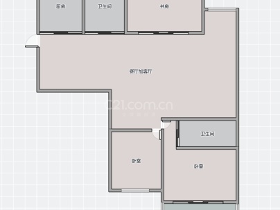 东日商厦 3室 2厅 119.51平米