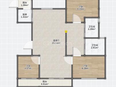 江前里 3室 2厅 125平米