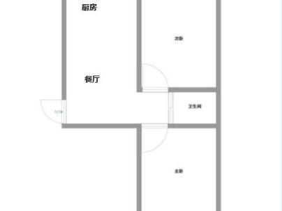 安澜小区 2室 1厅 60.5平米