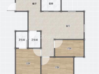 东旭嘉苑 3室 1厅 128.25平米