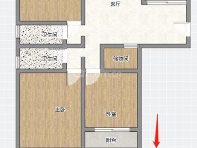 吕家岸锦园 3室 2厅 105平米