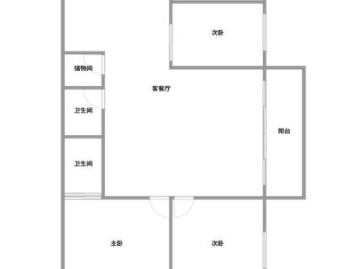 神力大厦 3室 2厅 165平米