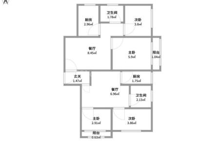 汤锦园 3室 2厅 154平米