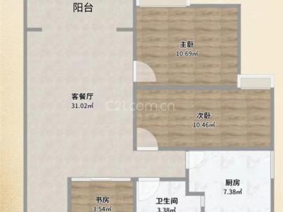 墨斗小区 3室 1厅 103.61平米