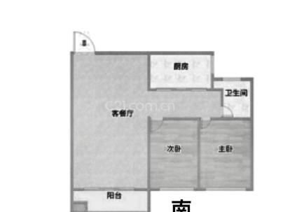 富悦江庭(上江村黄屿单元C-16地块) 3室 2厅 80平米