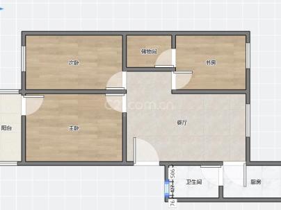 上陡门11组团 3室 1厅 81.87平米