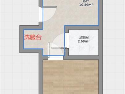 钻石大楼 1室 1厅 40平米