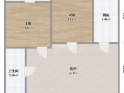 锦东家园一期 2室 1厅 56平米