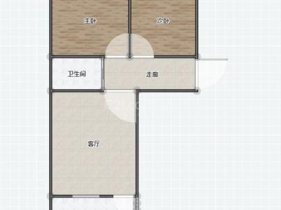 桥儿头茶绿 2室 1厅 59.8平米