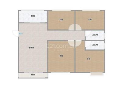 德香园 3室 2厅 143平米